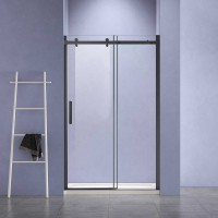 Душевая дверь Como-N VDS-4CN130CLB, 1300, черный, стекло прозрачное
