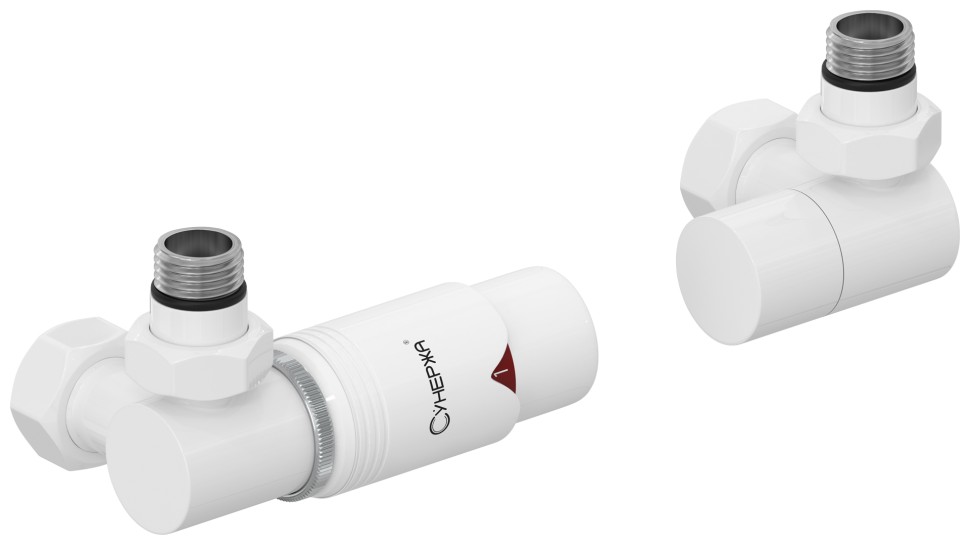 Автоматический терморегулятор 3D левый (G 1/2" НР х G 3/4" НГ)