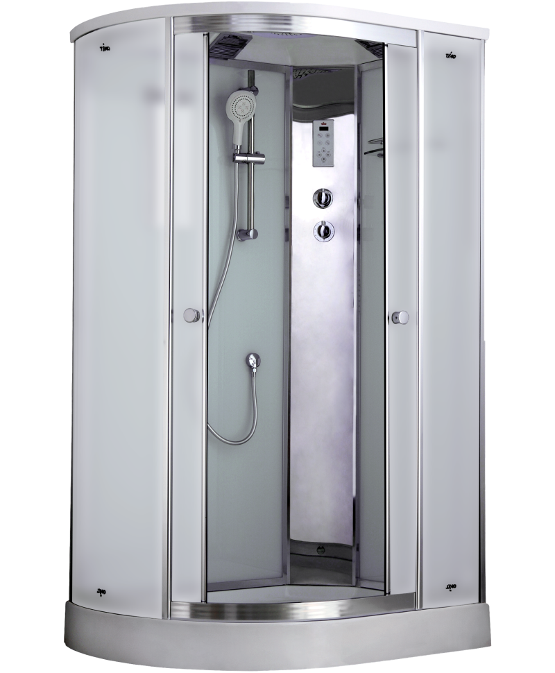 Timo Comfort T-8802R Fabric Glass душевая кабина 120*85*220+турецкая баня хамам+стульчик прозрачный