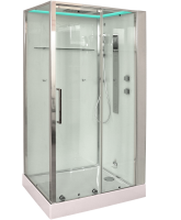 Timo Premium HELMA H-520L-T-CH/C душевая кабина (90*120*220), шт, стульчик прозрачный