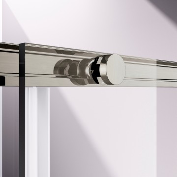 Душевой уголок Слим-Н (Slim-N) VSR-4SN8012CLBN, 1200*800, брашированный никель, стекло прозрачное