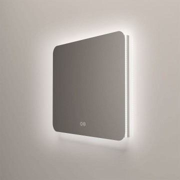 Зеркало LED VLM-3BE1007-2 1000х700 c сенсорным выключателем и диммером, антизапотевание