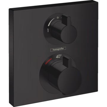 Смеситель для ванн, для душа Hansgrohe Ecostat Square черный (15714670)