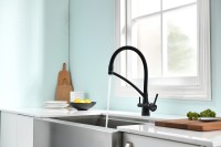 Смеситель для кухни SIEGEN, антрацит полностью, Si213111-401TB(AN), Paulmark