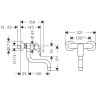 Смеситель для кухонных моек Hansgrohe Logis хром (71836000)