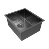 Мойка LASSAN 38 UNI, нерж. сталь, LA38-GM, вороненая сталь, 380х440мм, Paulmark