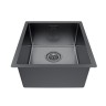 Мойка LASSAN 38 UNI, нерж. сталь, LA38-GM, вороненая сталь, 380х440мм, Paulmark