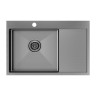 Мойка нерж. сталь KRONER 78F, PM217851-GML, вороненая нерж. сталь, левая, 780х510мм, Paulmark