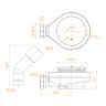 Сифон для поддонов RGW S-18 (44241800-01)