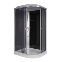 Душевая кабина Niagara Eco E120/80/13L/TN (120х80х215) низкий поддон(13см),стекло тонированное,3 места