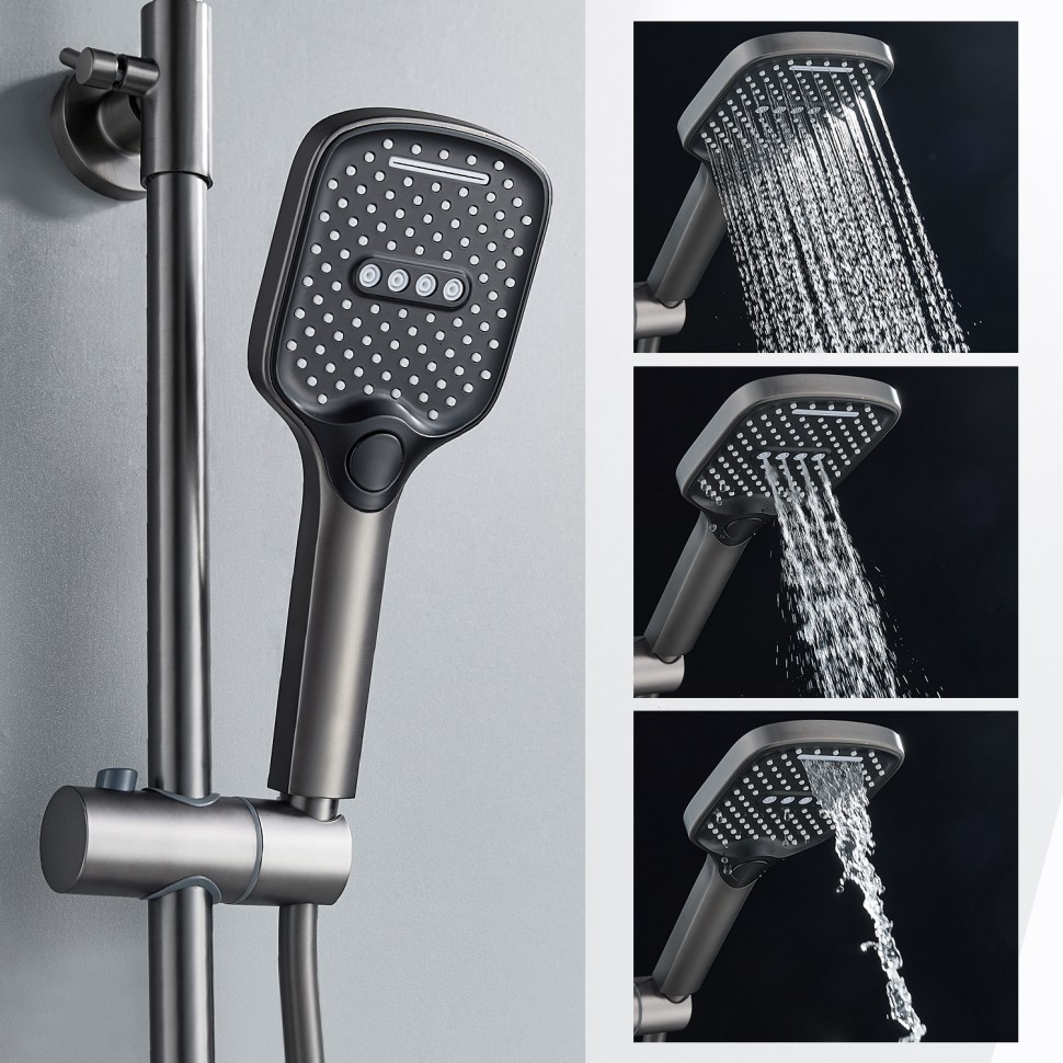 Душевая система Splenka для ванны и душа S06.24.09 Графит