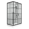 Душевая кабина Niagara Standart ST120/80/15QR/KL/BKT (120х80х225) поддон низкий(15см),черный,стекло прозрачное,3 места
