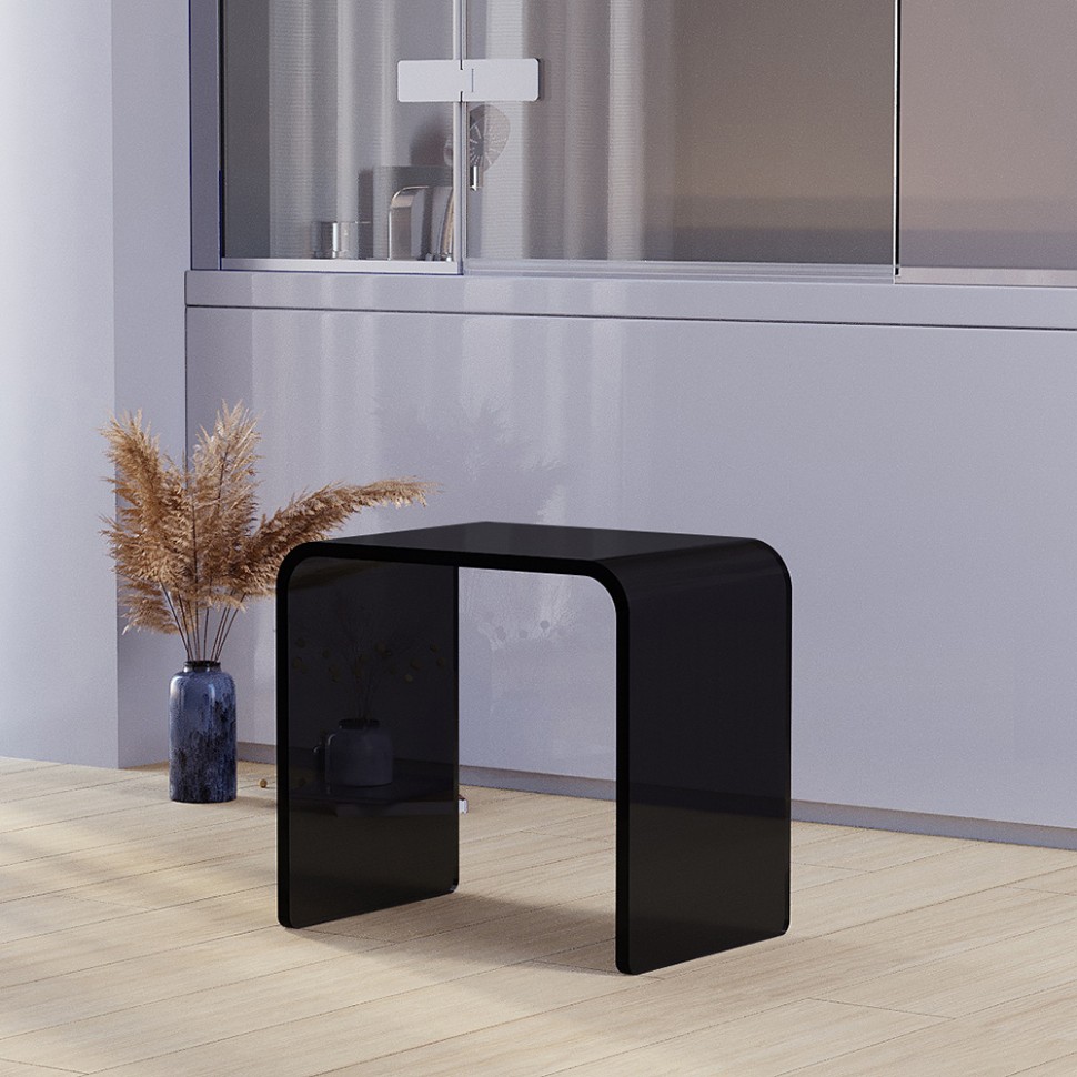 Стул для душа Veconi ST-AC-1TB, 425*280*390, полупрозрачный