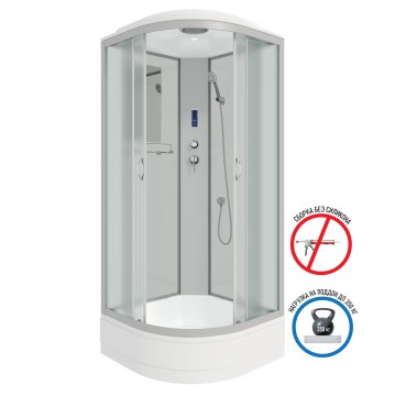 Душевая кабина Niagara Classic NG-3302-14P (100х100х215) средний поддон(26см),стекло матовое,4 места