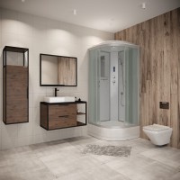 Душевая кабина Niagara Classic NG-3302-14P (100х100х215) средний поддон(26см),стекло матовое,4 места
