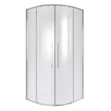 Душевое ограждение Niagara Nova NG-3625-34 (80х80х195) четверть круга, хром,двери раздвижные,стекло шиншилла,1 место