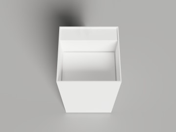 Раковина напольная ARMONIA SQUARE TOP 01 без отверстия под смеситель 450х450х900 S-Stone Матовое