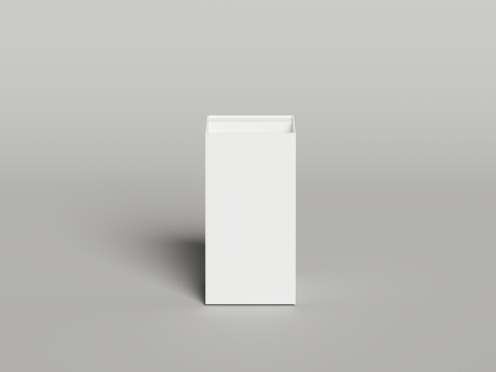 Раковина напольная ARMONIA SQUARE TOP 01 без отверстия под смеситель 450х450х900 S-Stone Матовое