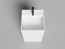 Раковина напольная ARMONIA SQUARE TOP 01 без отверстия под смеситель 450х450х900 S-Stone Матовое