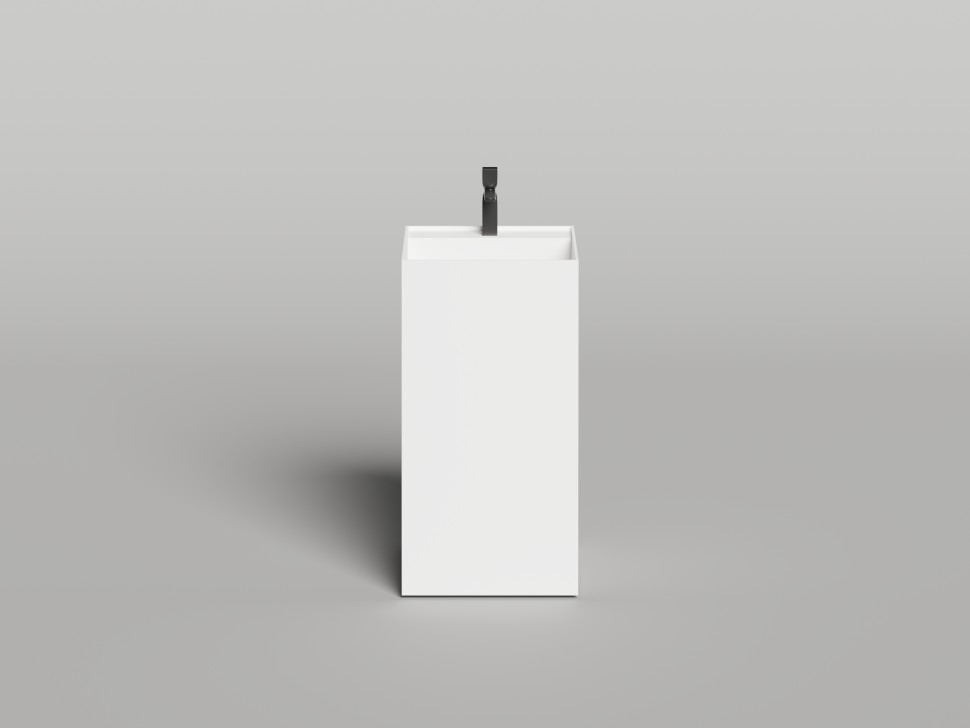 Раковина напольная ARMONIA SQUARE TOP 01 без отверстия под смеситель 450х450х900 S-Stone Матовое