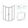 Душевой уголок RGW CL-53 (Прозрачное, 800x800)