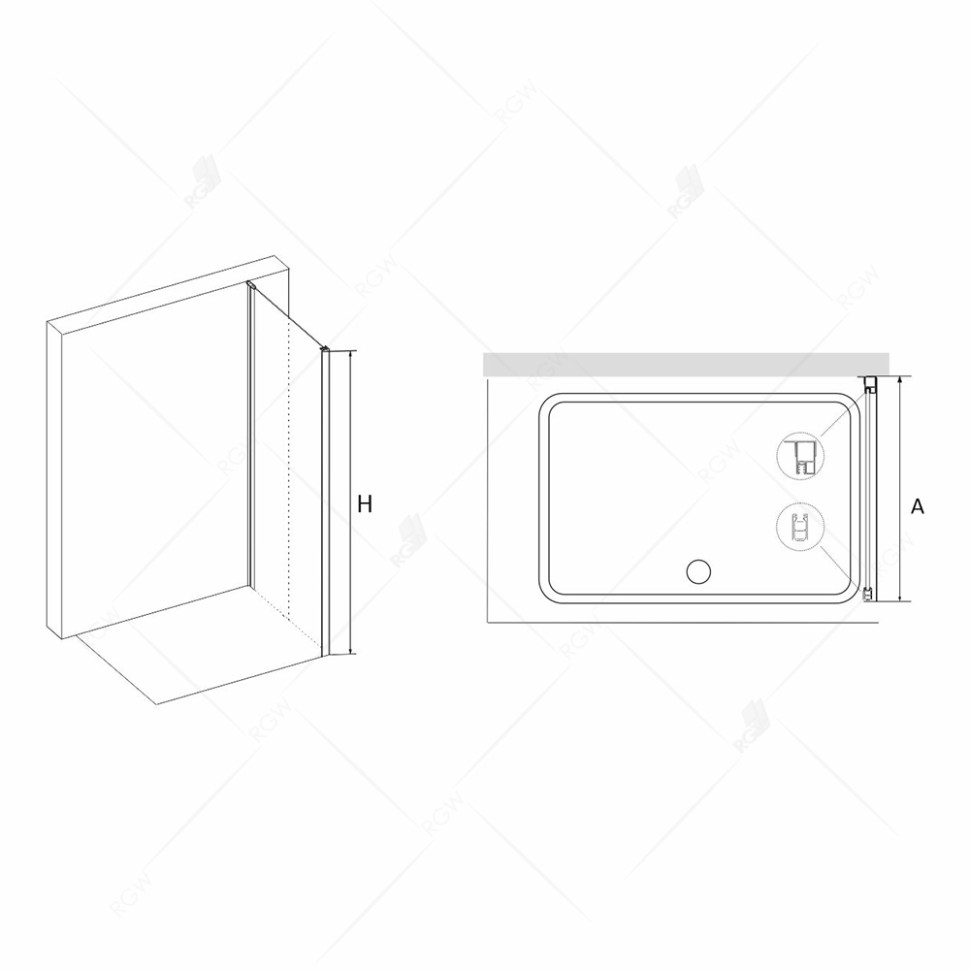 Боковая панель RGW Z-12 (Прозрачное, 700)
