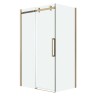 Душевое ограждение Grossman Classic 100.K33.04.150.32.00-200.K33.04.80.32.00 (150х80х195) раздвижная,золото сатин,стекло прозрачное,2 места