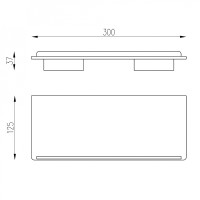 Полка ABBER Funktion AA1161 хром