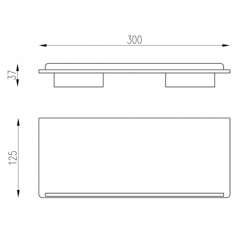 Полка ABBER Funktion AA1161 хром