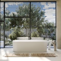 Ванна из искусственного камня ABBER Stein AS9614 белая матовая