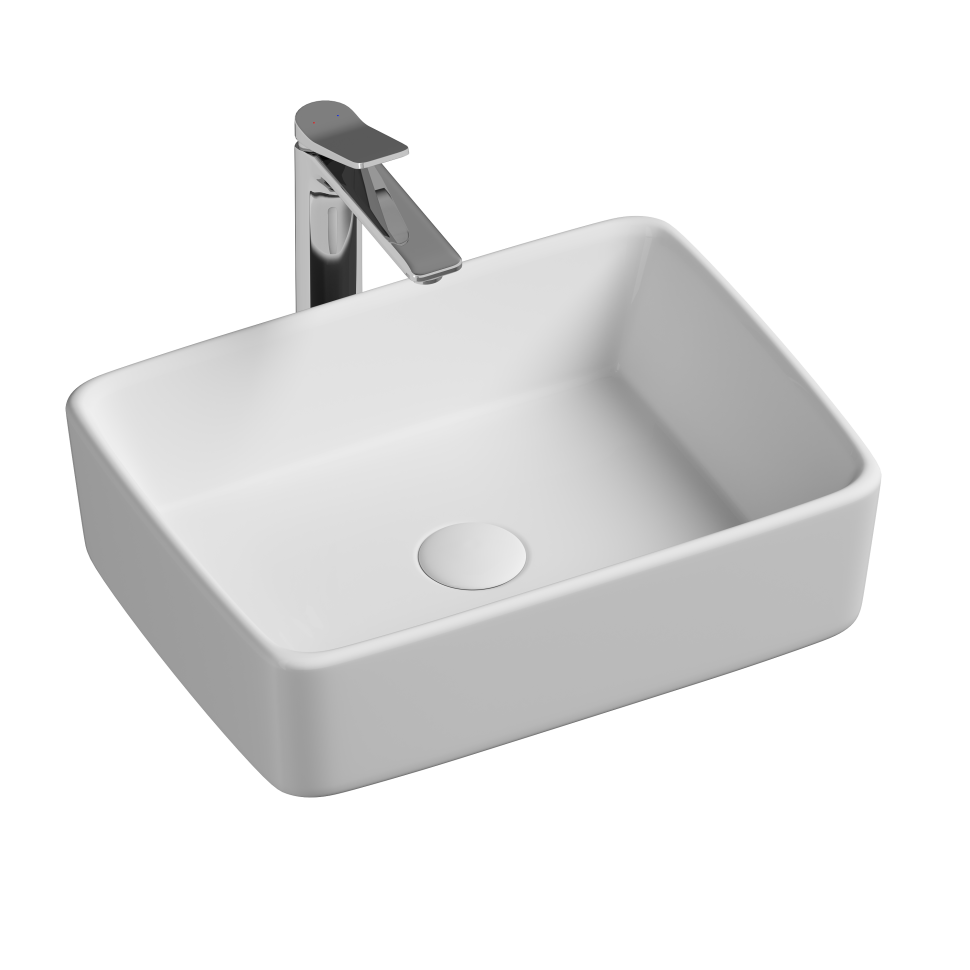 Умывальник чаша накладная прямоугольная Element 480x370x130мм CN6037