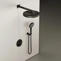 Душевой комплект SANCOS Space встраиваемый c термостатическим смесителем, цвет черный матовый , арт. SC3006MB