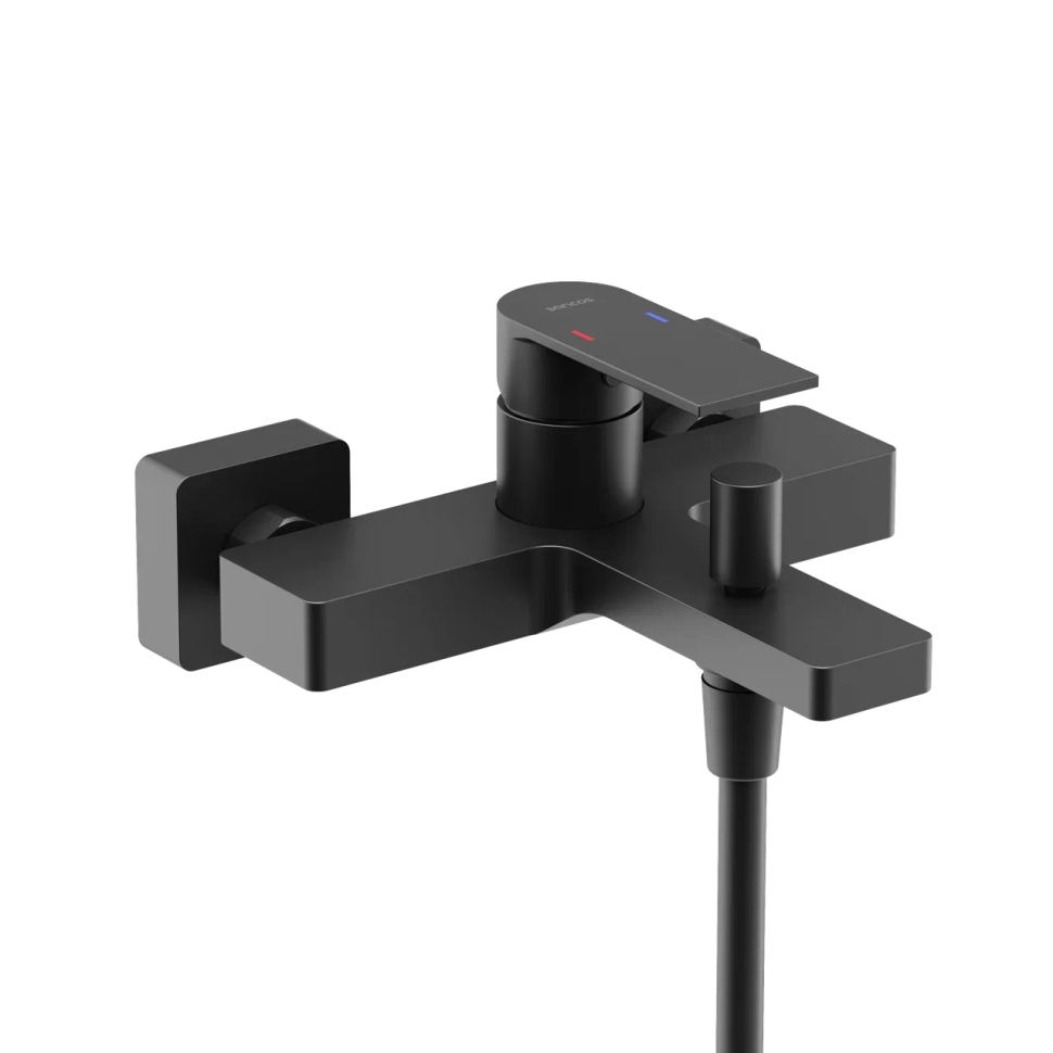 Смеситель для ванны и душа SANCOS Studio, черный матовый, арт. SC9018MB