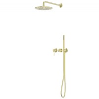 Душевая система ABBER Wasser Kreis 316 AF8118BG скрытого монтажа без излива, брашированное светлое золото