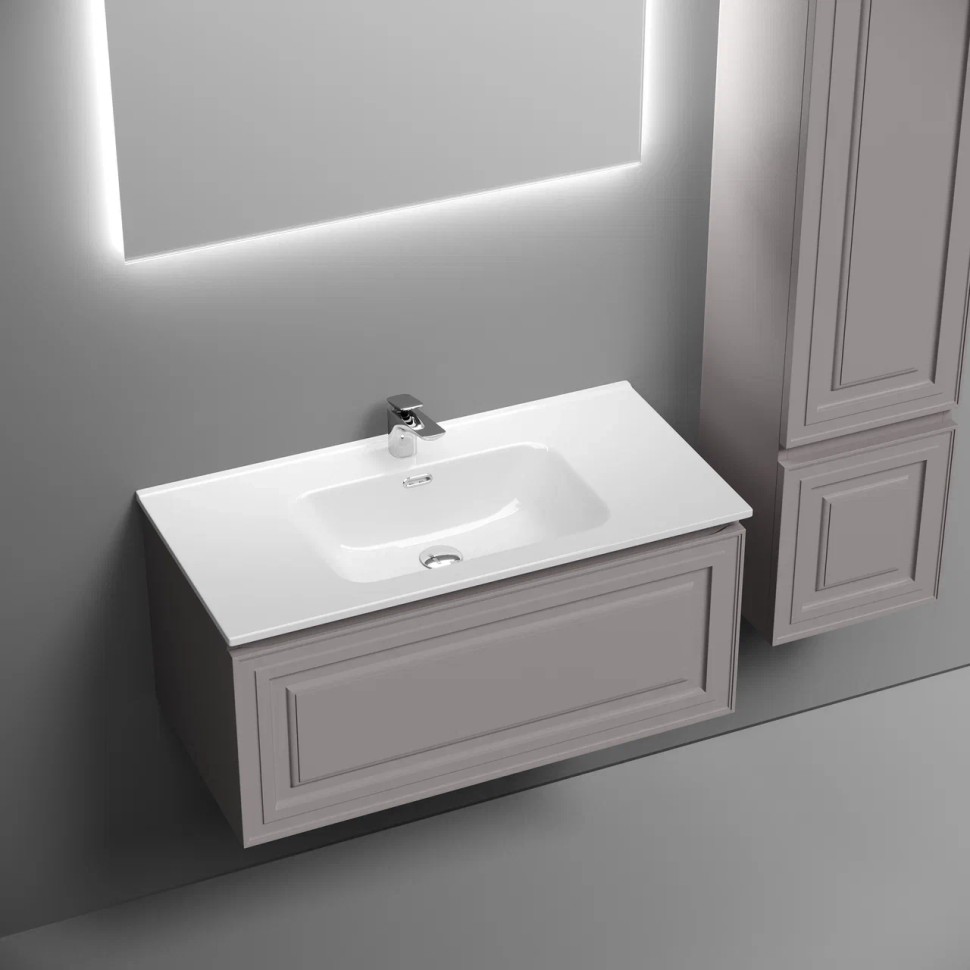 Тумба подвесная SANCOS Very 890х445х406, c одним ящиком оснащенным доводчиками, Doha Soft , арт.VR90SM