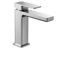 AQM6810CR Savona Смеситель для раковины 125мм, гладкий, подводка 1/2 &quot;, хром