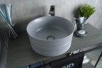 Раковина Gid Gm969 53335 накладная серая матовая 41x41x18