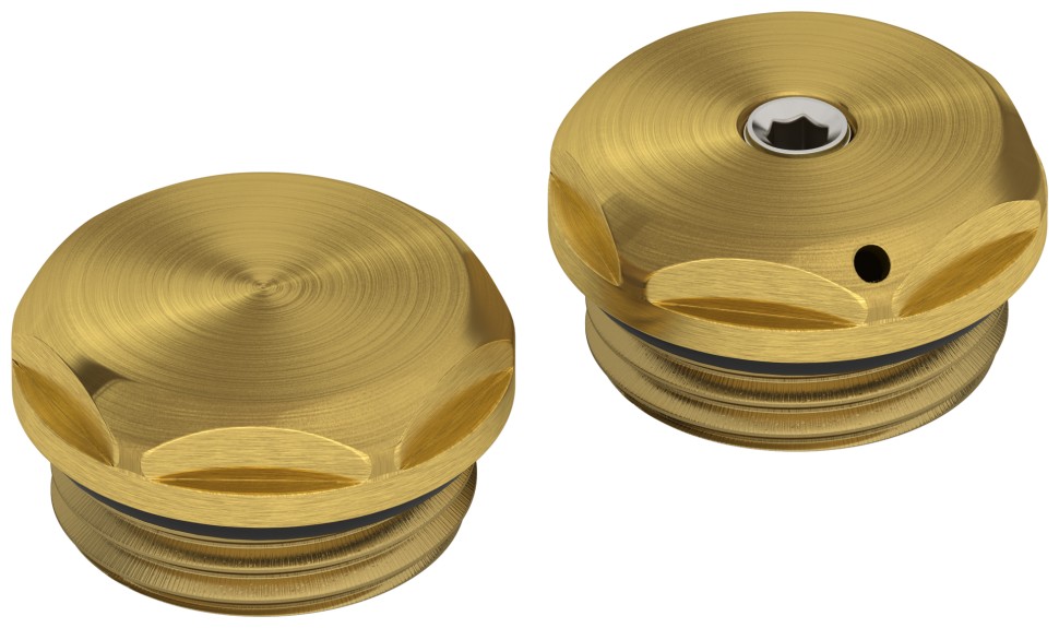 Спускной клапан с заглушкой d 25 мм (G 1/2" НР)