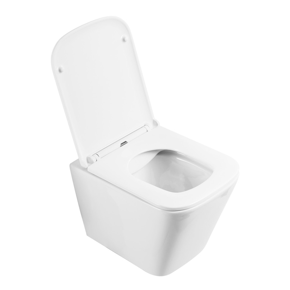 Унитаз подвесной безободковый с сиденьем BelBagno ARDENTE-R BB520CHR/SC