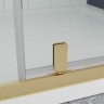 Душевая дверь Veconi Ottimo P20 G, 1100x1900, золото брашинг, стекло прозрачное