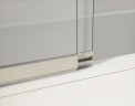 Душевая шторка на ванну VSB-1E100CLB, 1000*1450, матовый черный, стекло прозрачное