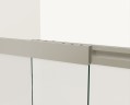 Душевая шторка на ванну VSB-1E100CLB, 1000*1450, матовый черный, стекло прозрачное