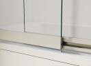 Душевая шторка на ванну VSB-1E100CLB, 1000*1450, матовый черный, стекло прозрачное