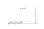 Душевой уголок Слим-Н (Slim-N) VSR-4SN9012CLBN, 1200*900, брашированный никель, стекло прозрачное