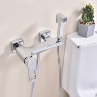 Смеситель Raglo настенный с гигиеническим душем R51.51 Хром