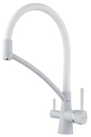 Смеситель для кухни SIEGEN, белый полностью, Si213111-431TW(WH), Paulmark