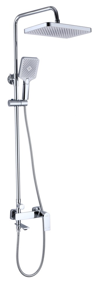 Душевая стойка со смесителем с коротким изливом 67050