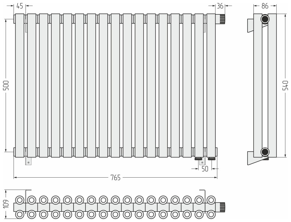 Эстет-00 EU50 500х765 17 секций