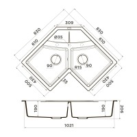 Кухонная мойка Omoikiri Sumi 83C-WH Tetogranit/белый