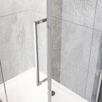 Душевой угол Veconi Rovigo RV-034R, 1000х800х1950 хром, стекло дождь